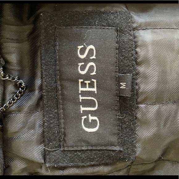 Guess Designer Wool Peacoat w/ Detachable Hood - Picture 6 of 8